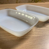 Lot de 2 ravier Lever blanc