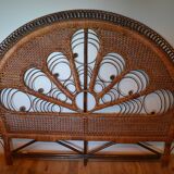 peacock brown headboard for bed 140cm
