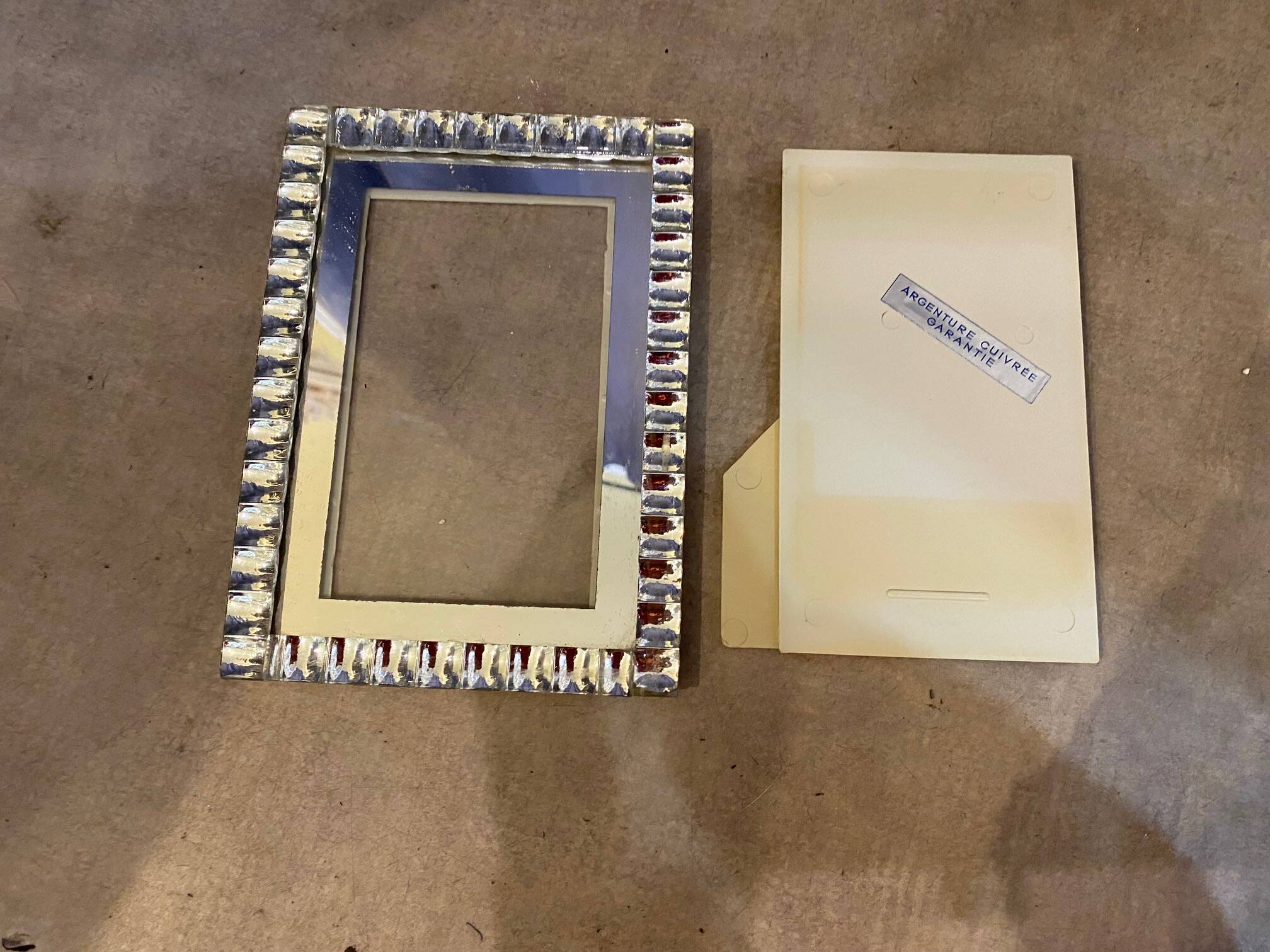1940s/1950s photo frame to install with glass square front