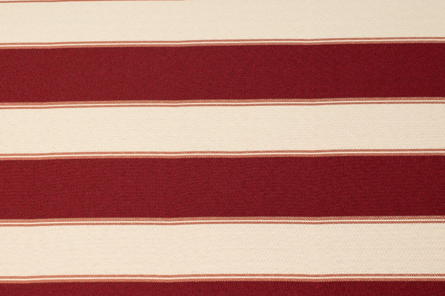 6 chaises en tissu rayé et bois de hêtre foncé