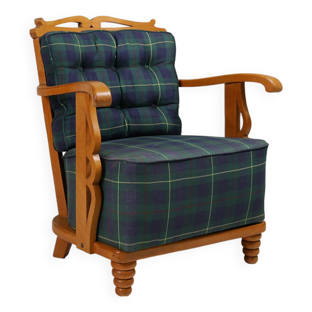 Fauteuil de jardin bas relax acier bleu | Bricomarché