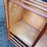 Old vintage English revolving bookcase