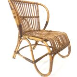 Van Rohe Noordwolde rattan chair, 1960