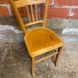 Vintage BAUMANN N°182 Bistro Chair Raw Wood Style #D290
