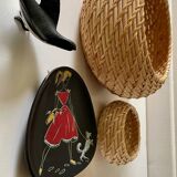 Decoration Vintage stackable baskets