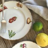 Set of 6 old dessert plates