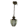 Old brass beveled glass lantern/vintage