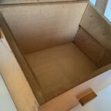 Wooden storage box dovetail mounting