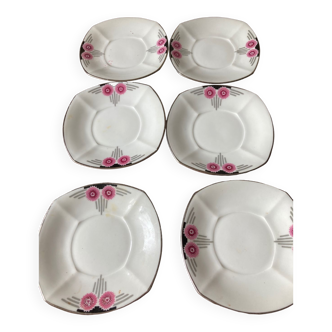 Set de 6  petites assiettes