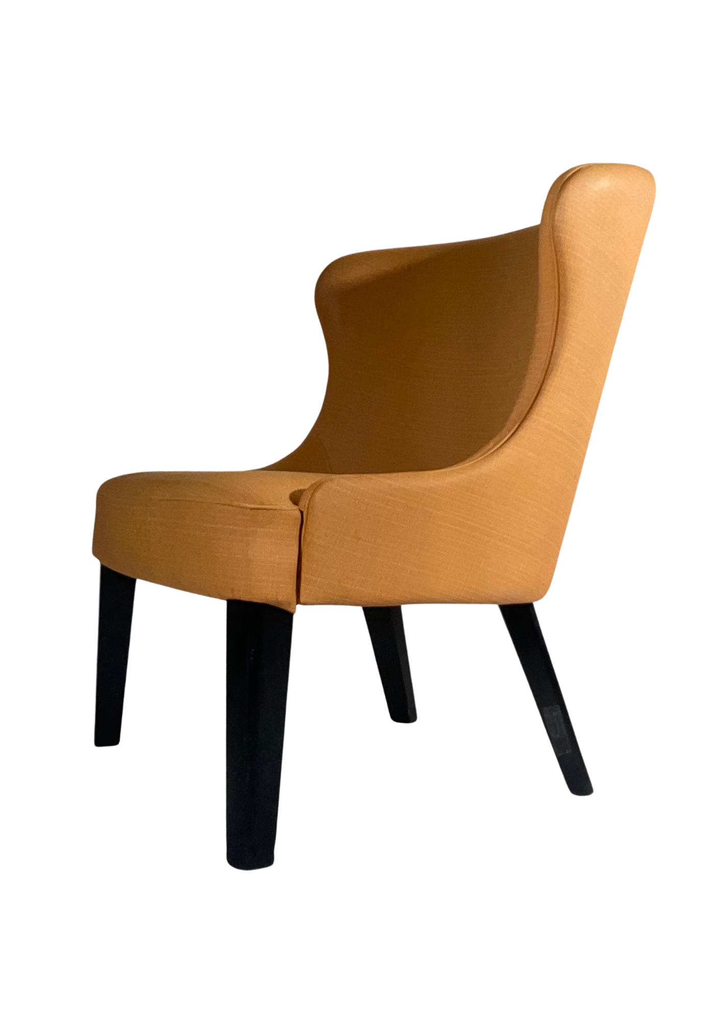 Armchair in imitation cook apricot color