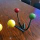 Patères boules vintage années 60-70