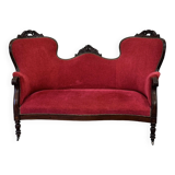 Antique Louis-Philippe velvet sofa