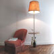 Lampadaire bar vintage formica et doré