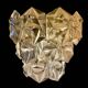 Kinkeldey applied crystal glass chrome structure, 1970s
