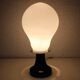 Table lamp made entirely of black and white glass, 1980