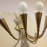 Brass wall light