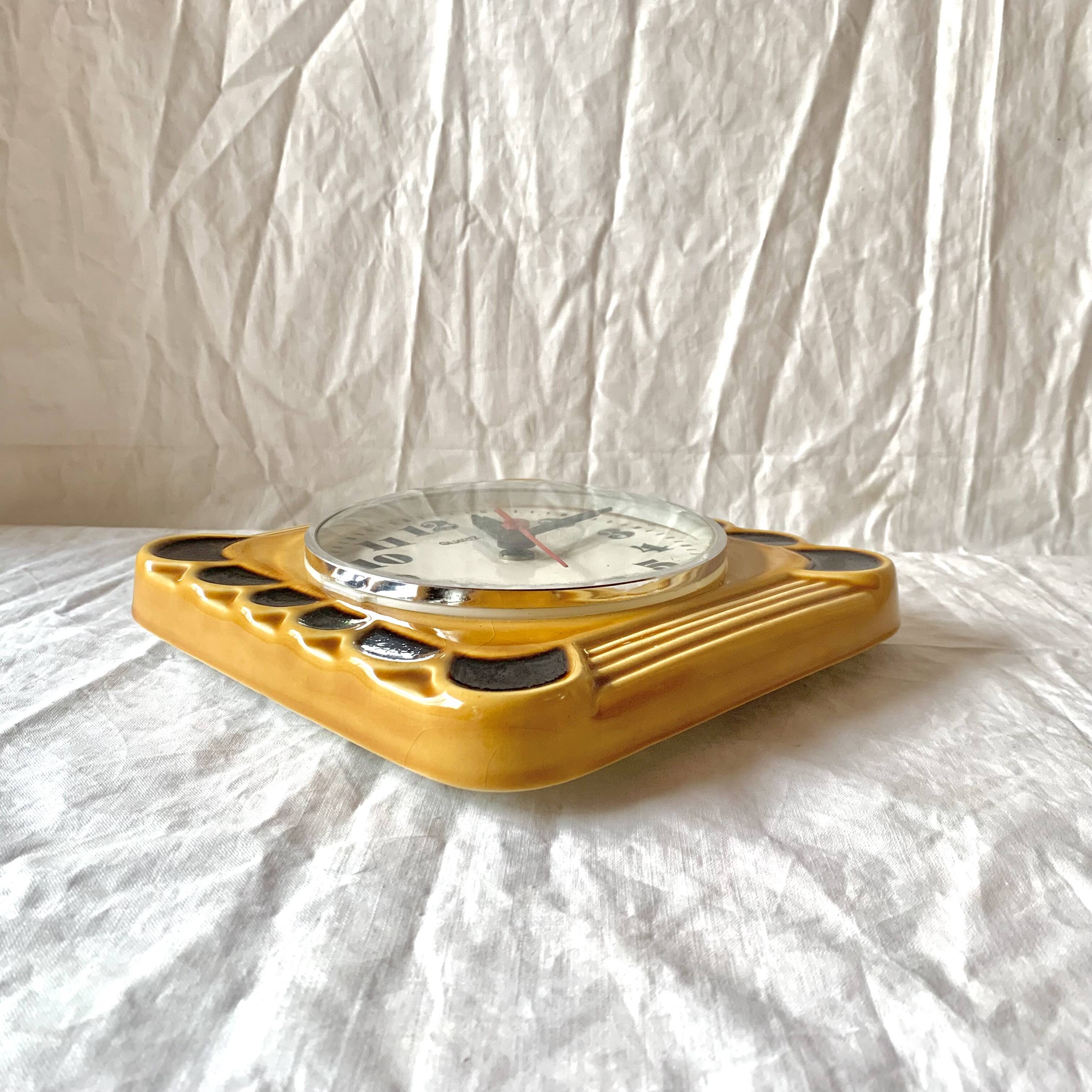 Vintage ceramic wall clock