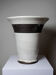 Large modern Raku lamp in beige and brown by Keramos Sèvres - René Hénon