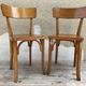 Pair of old bistro chairs 70s Vintage