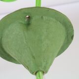 Two lamps/ pendant lamps in recycled cardboard, pink and green, seletti