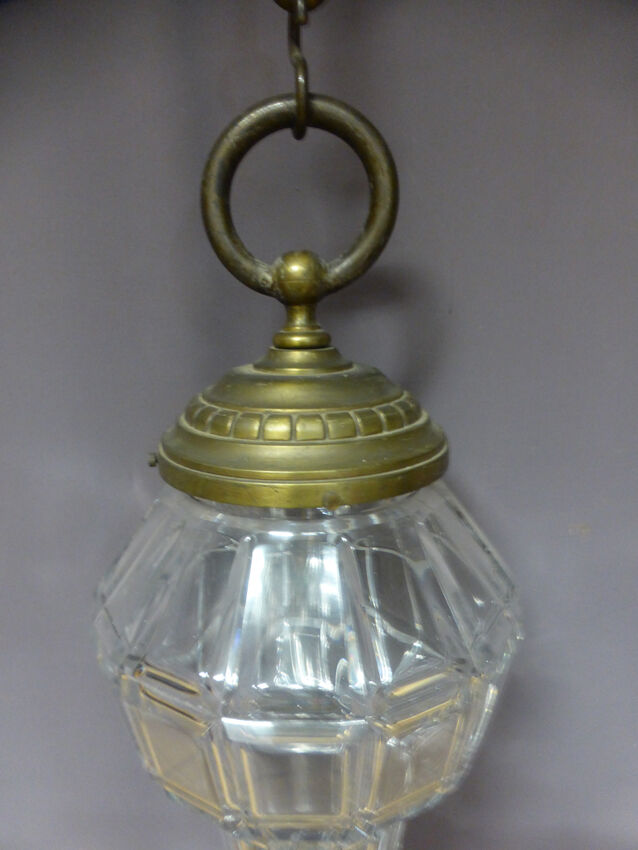 Lantern glass and bronze