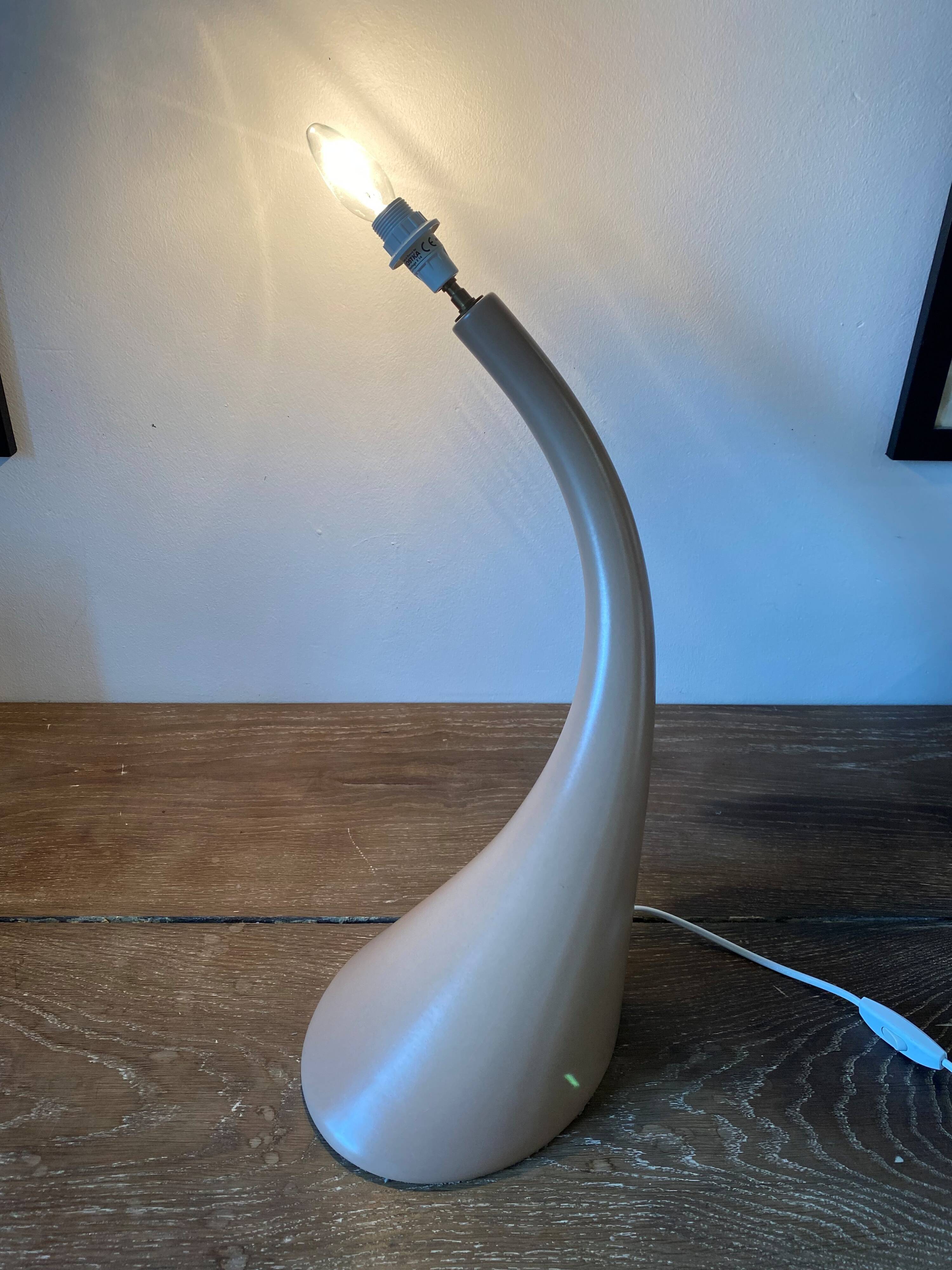 Kostka ceramic table lamp, gemo model, vintage 1970s