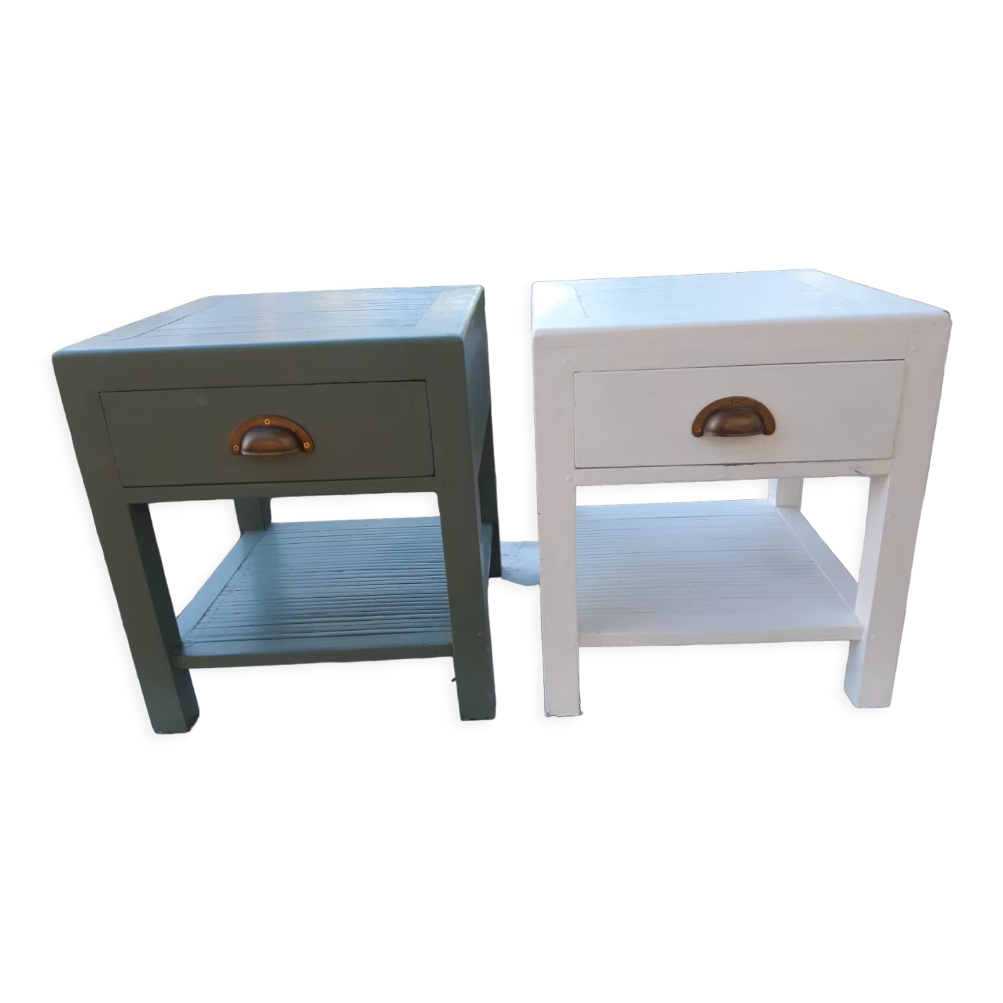 Wooden bedside table