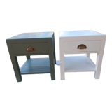 Wooden bedside table