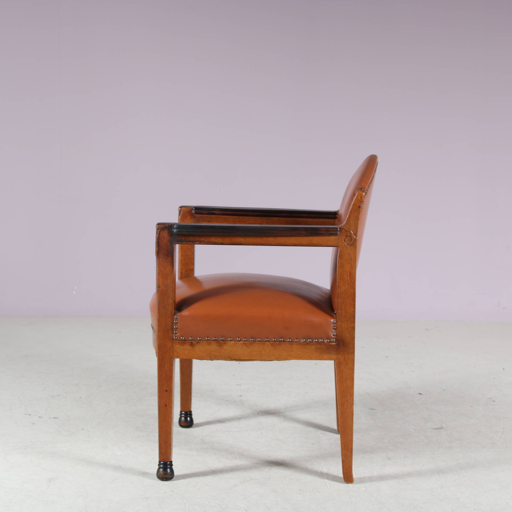 1920s Amsterdamse School style chair by Paul Bromberg for ‘t Woonhuys, Amst