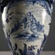 Ancient triptych of vases Giuseppe Mazzotti Albissola 20th Century