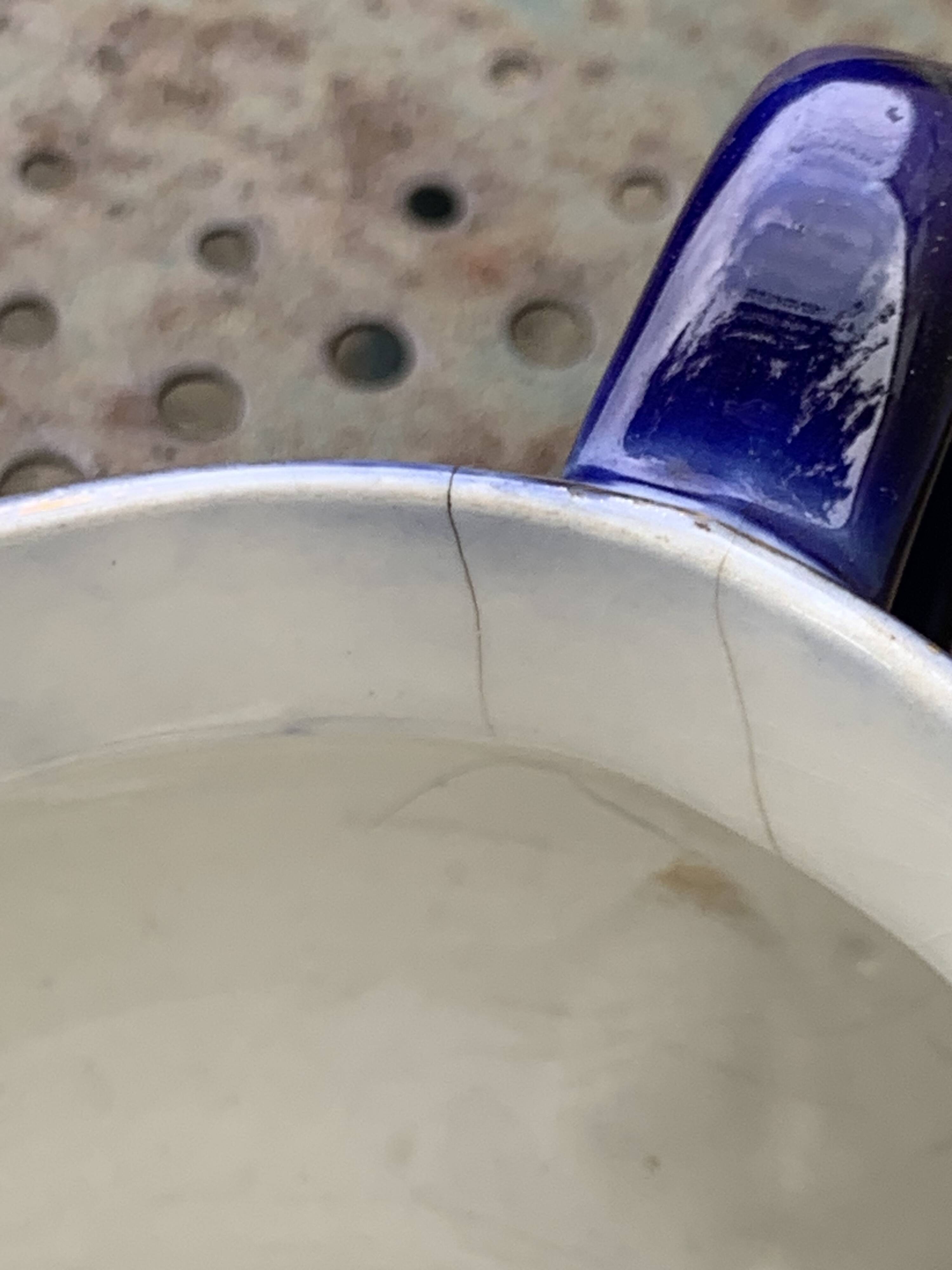 Milk jug with blue and gold peony pattern, made in England,