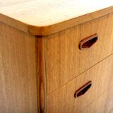 Scandinavian "tallboy" chest of drawers in teak, Sweden, 1960