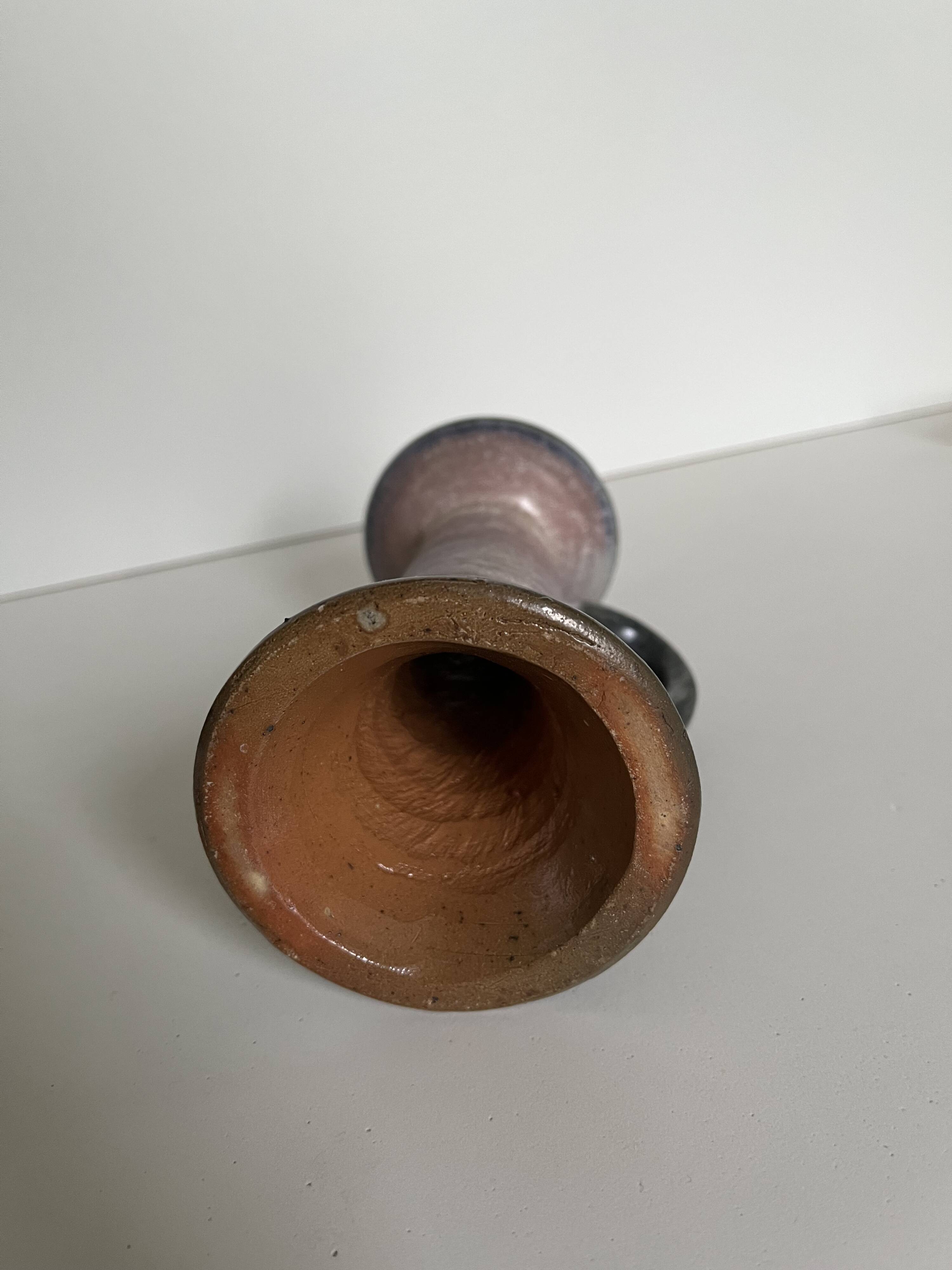 Stoneware candle holder