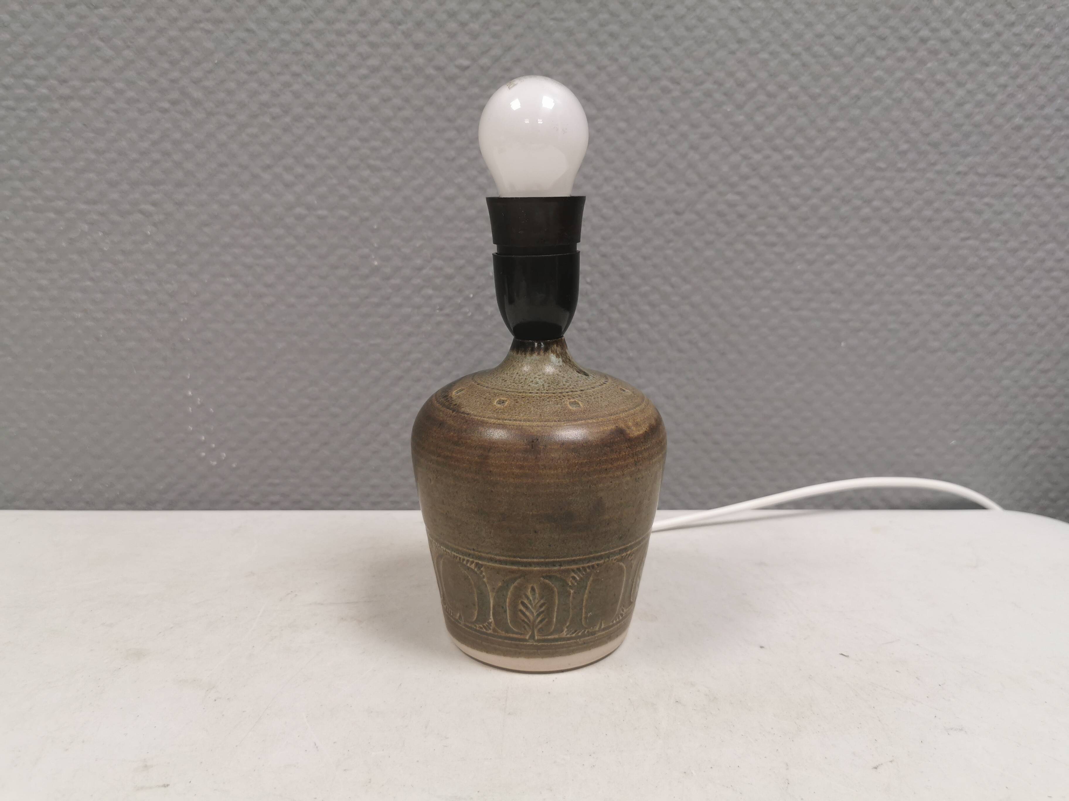 Petite lampe de table en céramique, années 1980 Danemark