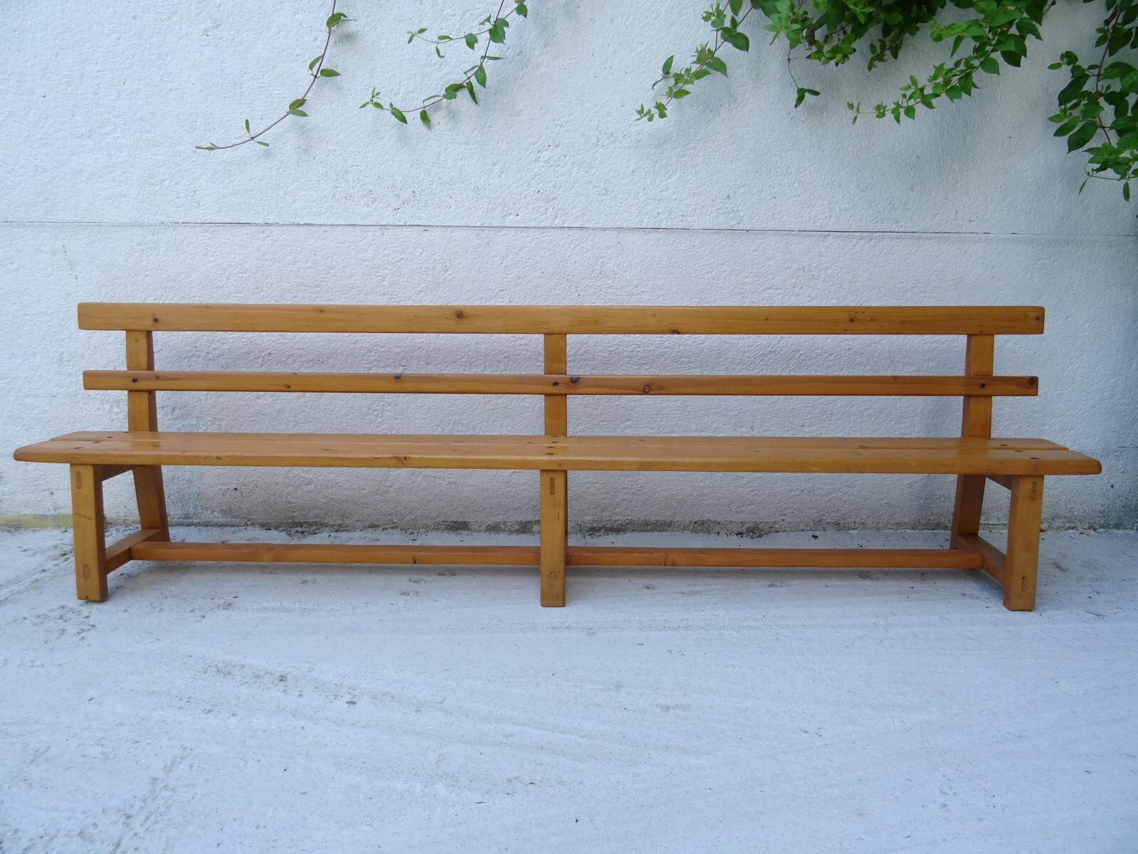 Kindergarten bench solid wood