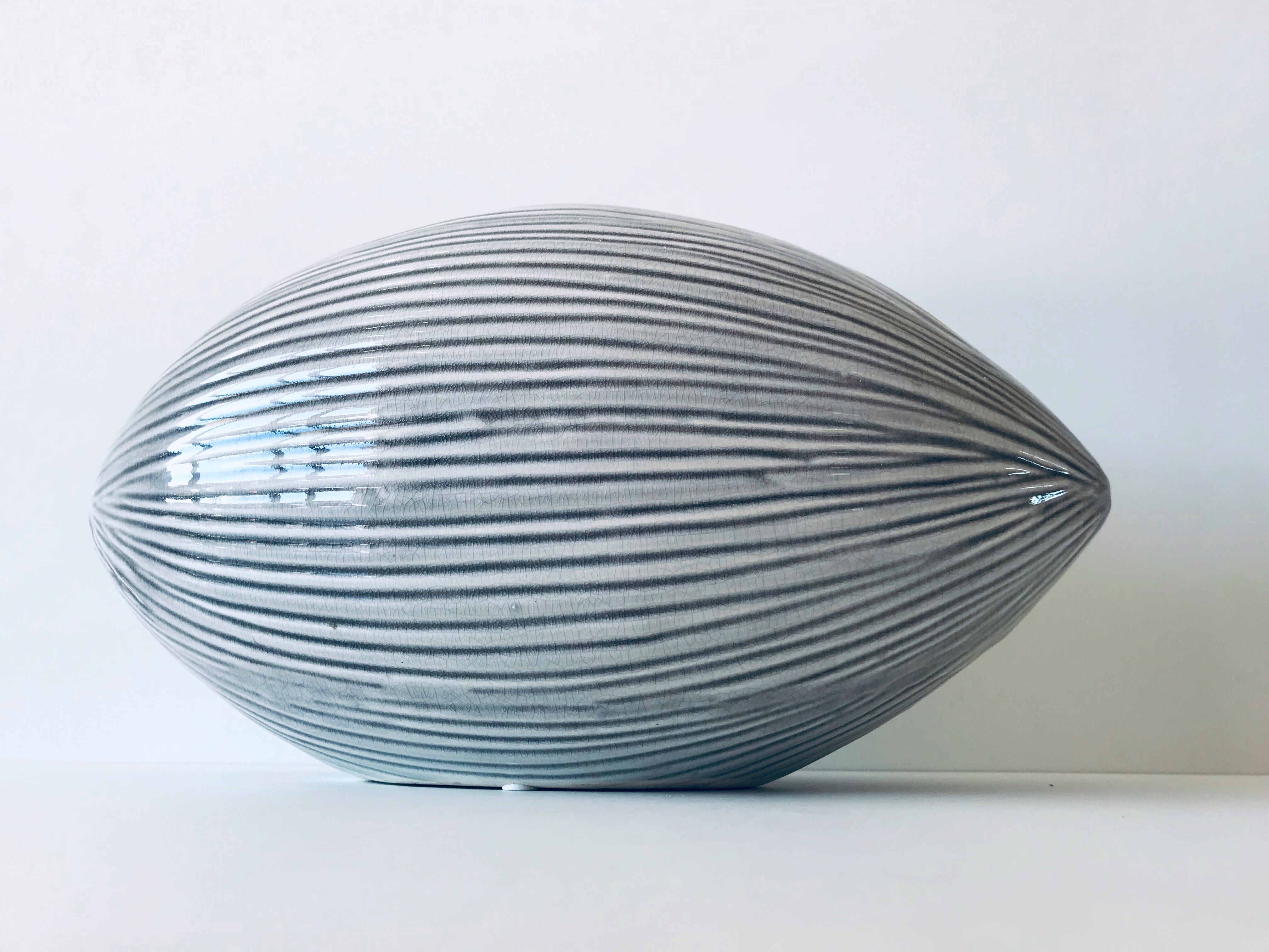 Oval contemporary vase