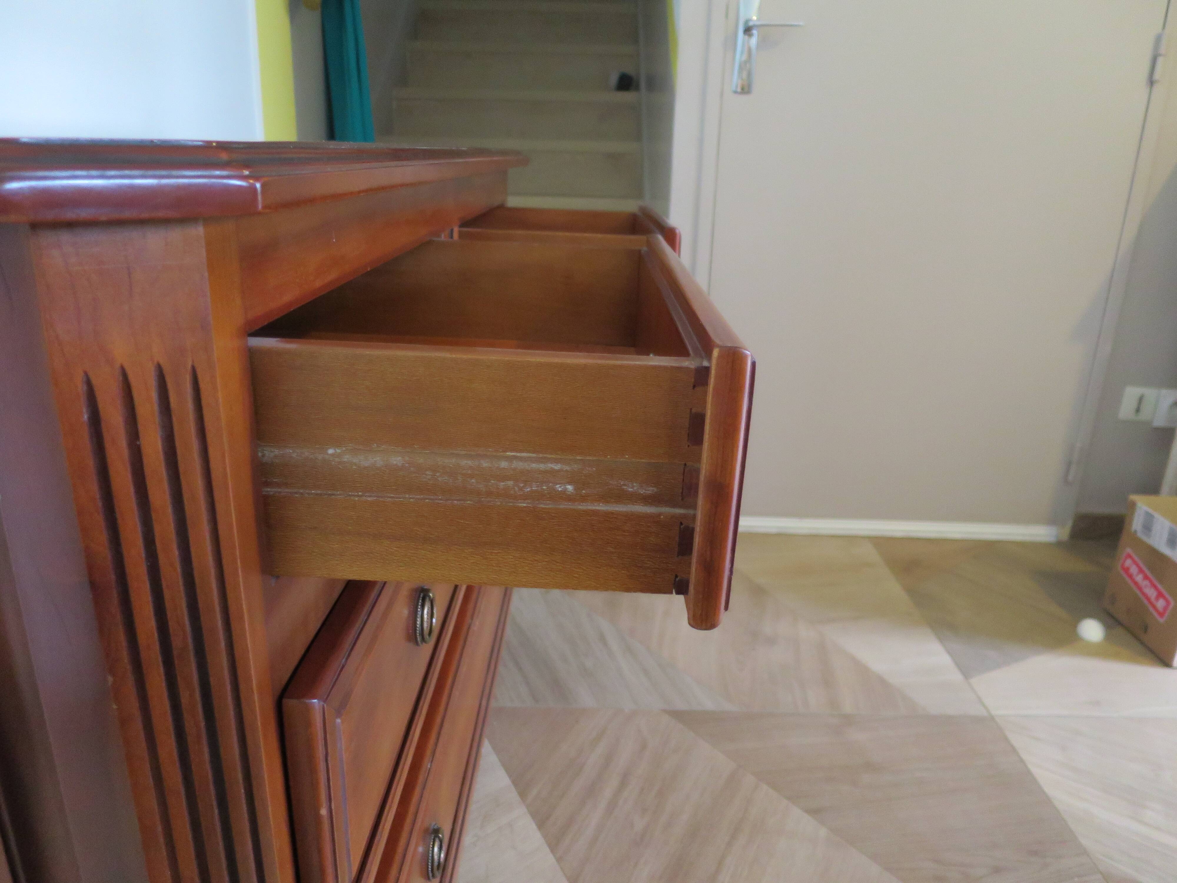 Vintage–Beautiful Louis Philippe chest of drawers – Directoire style – 4 drawers – Cherry wood