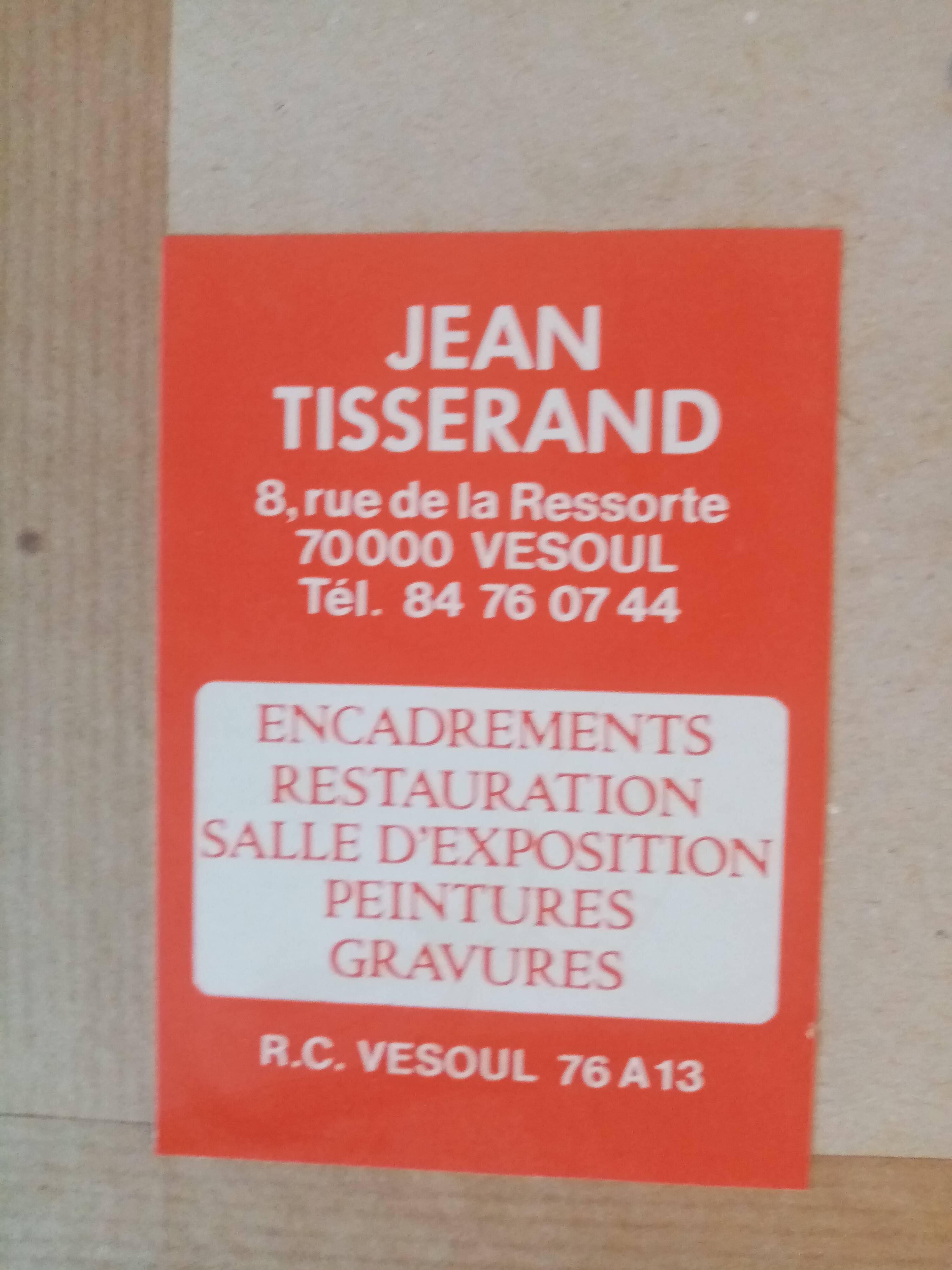 Old pastel painting of Vosges landscape signed Antoine Dugois