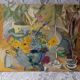 Contemporary floral composition signed