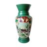 Opaline vase decoration thought landscape house late 19th