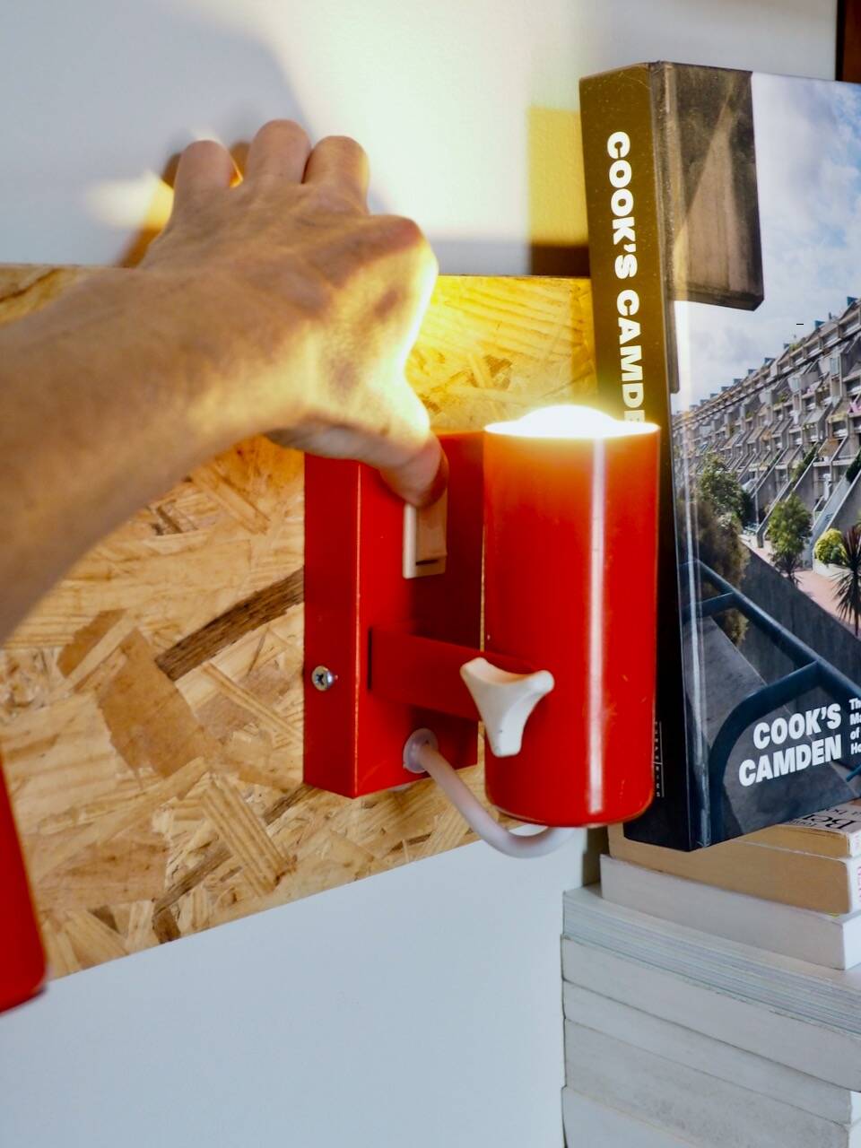 Set of 4 modernist wall lights