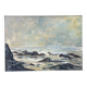 Painting, oil on canvas "Varangeville Beach" by Roger Rozet (1915-2001) Normandy