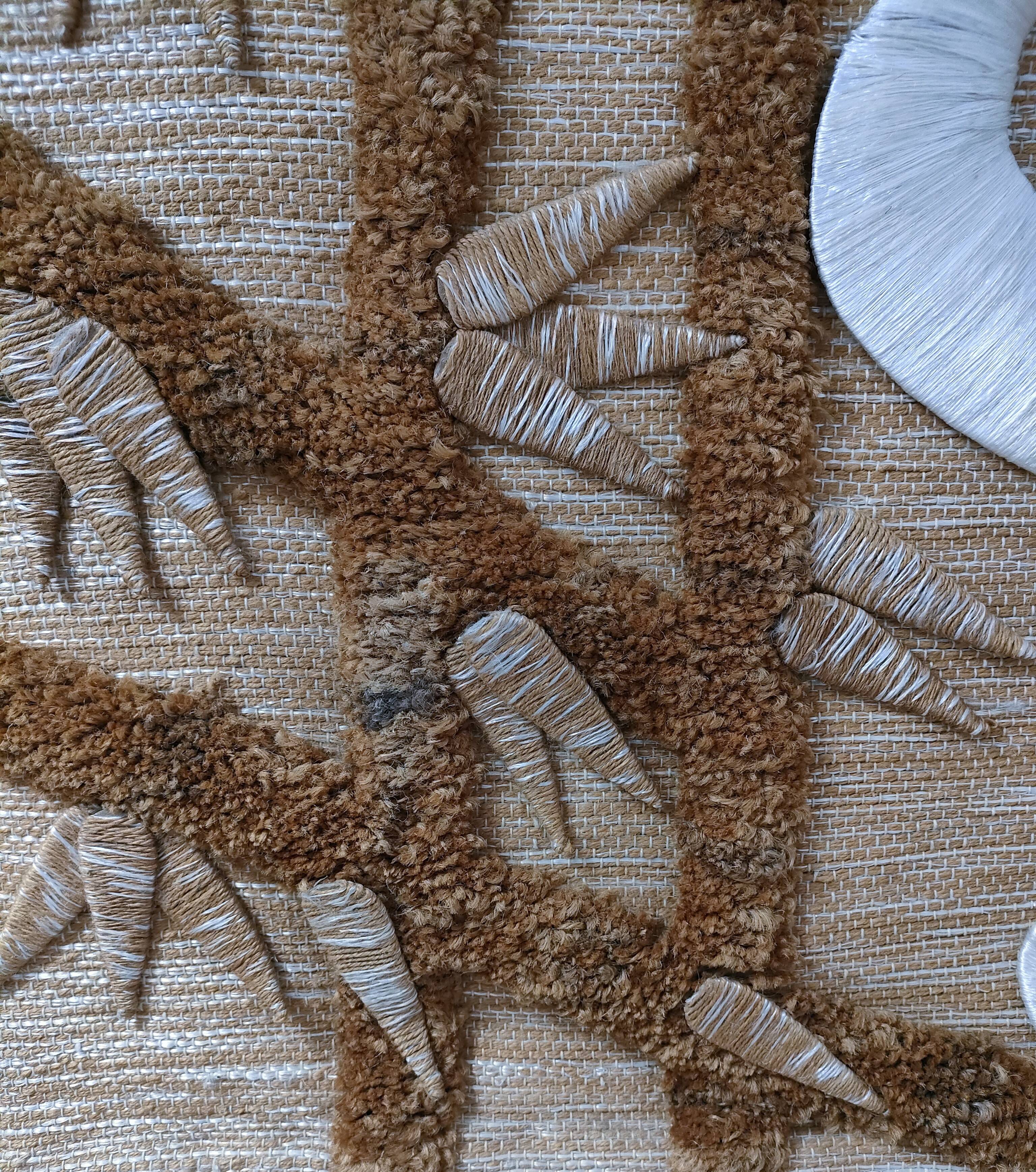 Bird and foliage tapestry stamped from the 70s