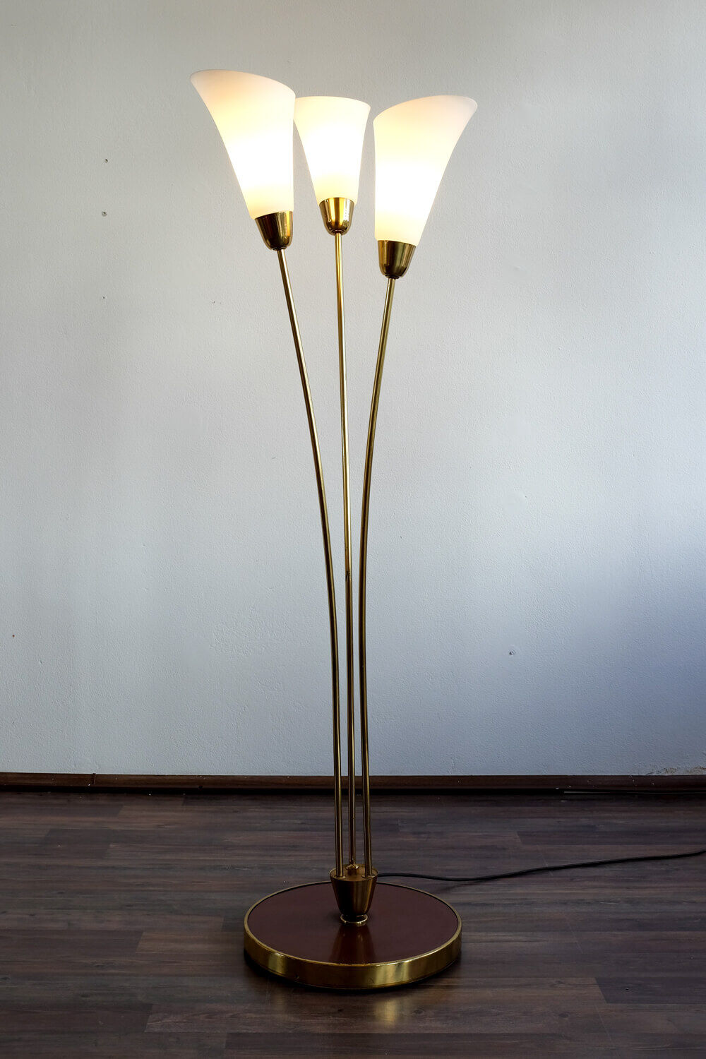 Vintage floor lamp three rods