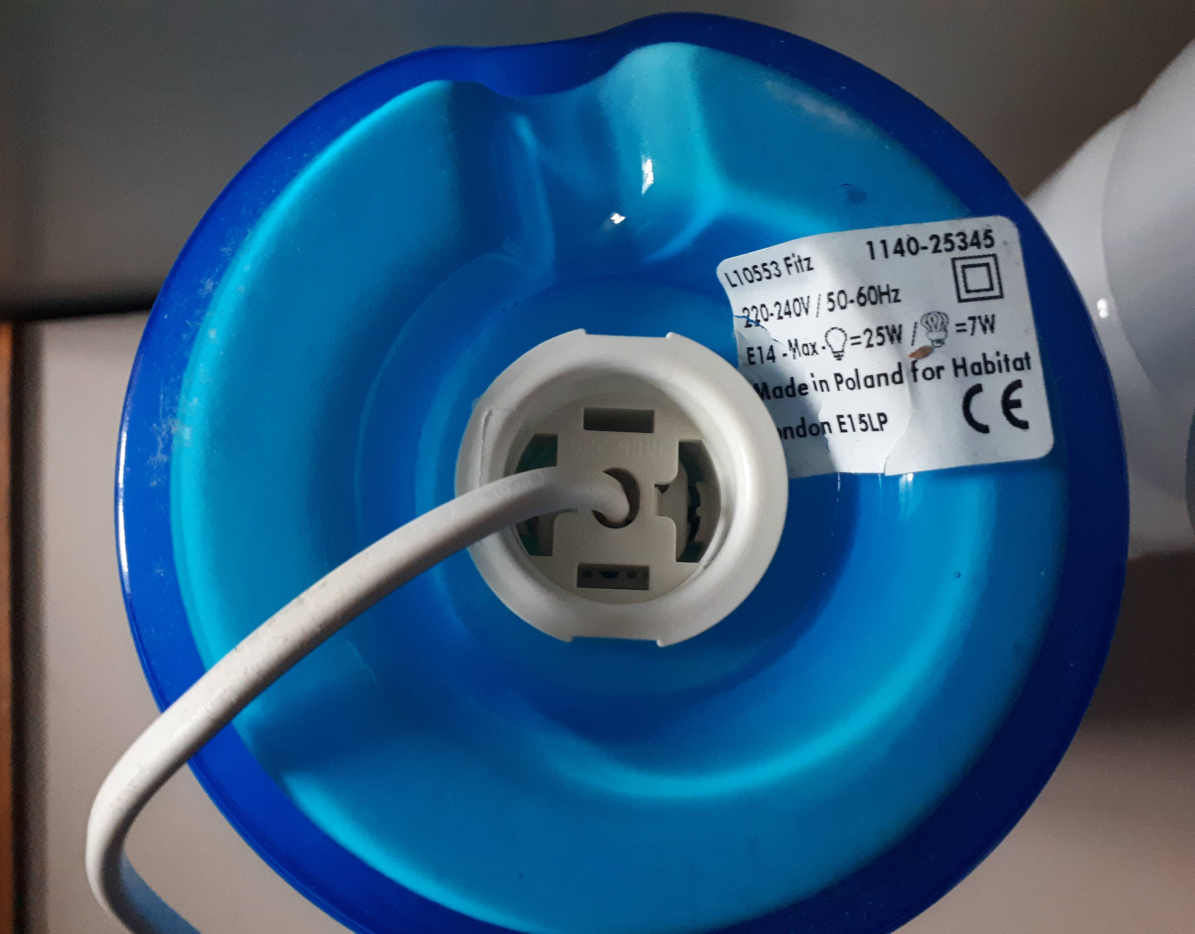 Pair of vintage Habitat Fitz lamps