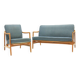 Mid-Century Sofa Set with Easy Chairs by Tove & Edvard Kindt-Larsen 60s