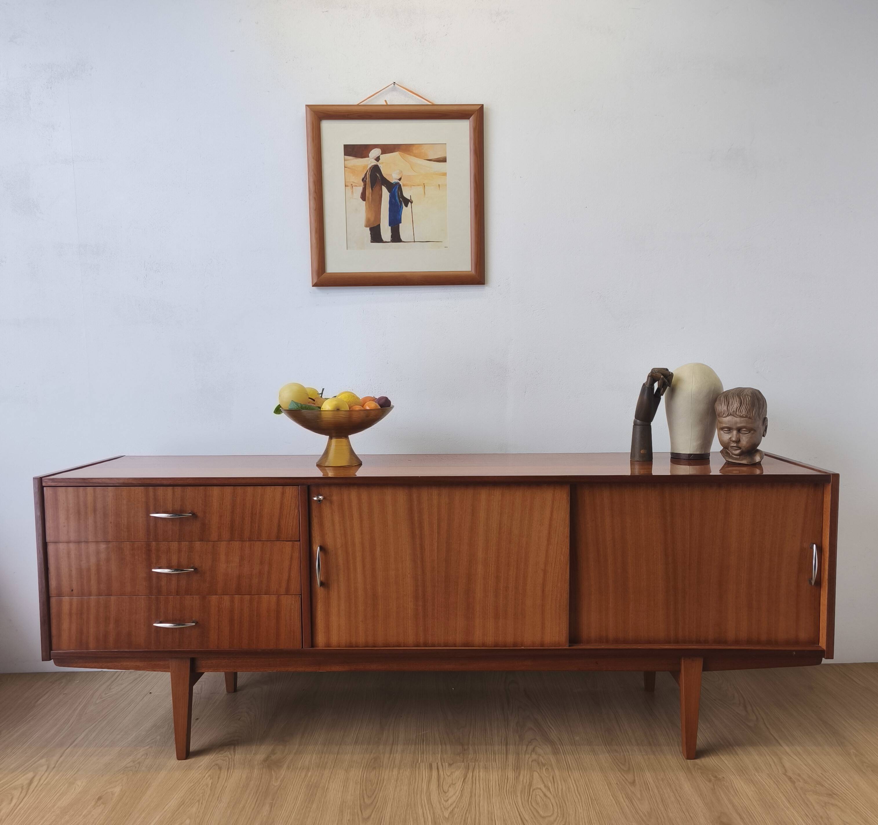 Modernist long sideboard from the 1970s.