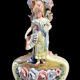 Paire de vases en barbotine