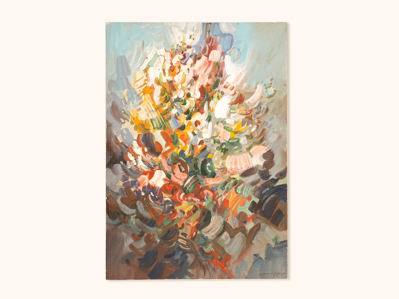 Wild Flowers, Acrylic on Hardboard, 46 x 65cm