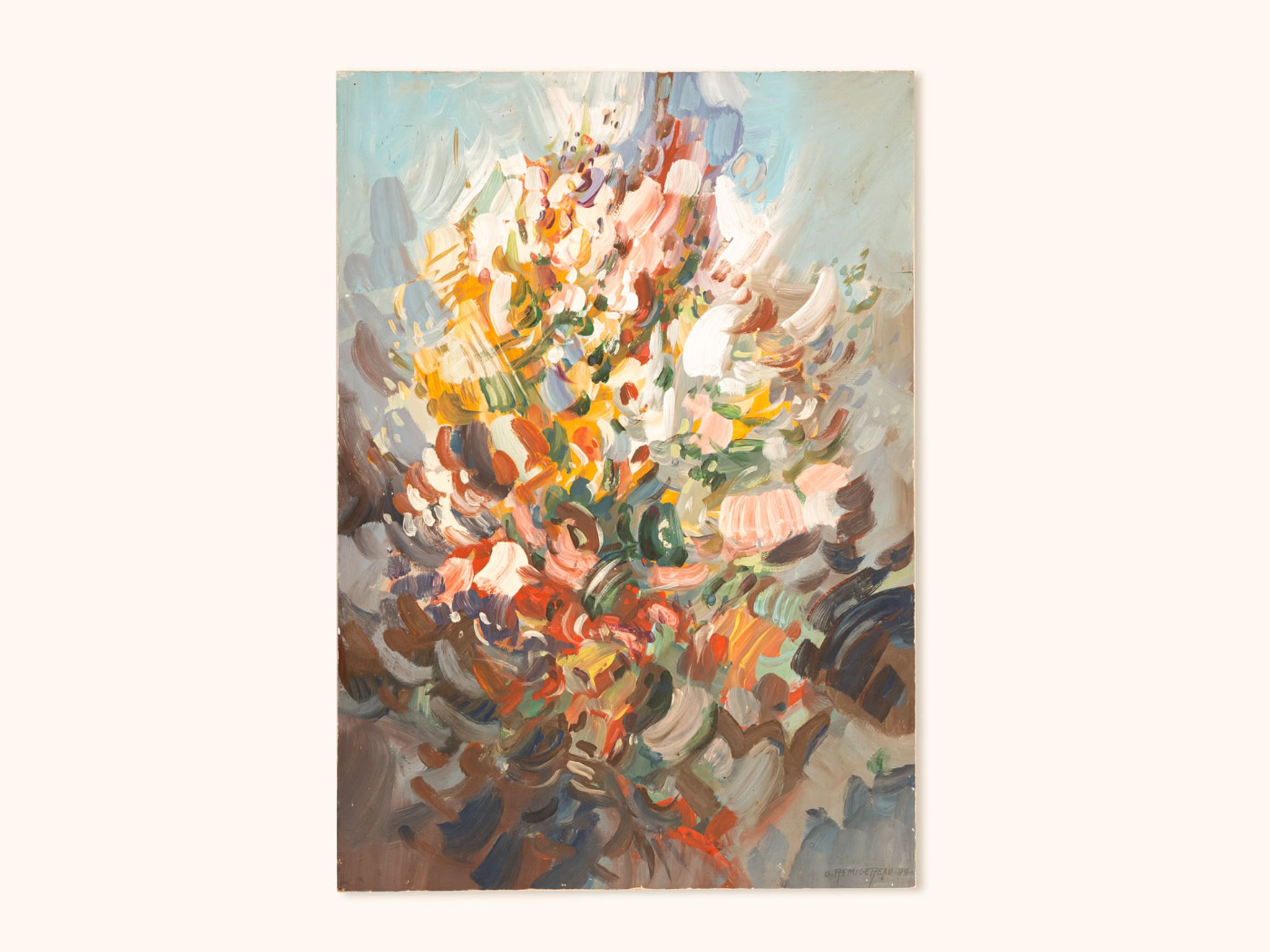 Fleurs sauvages, acrylique, 46 x 65cm